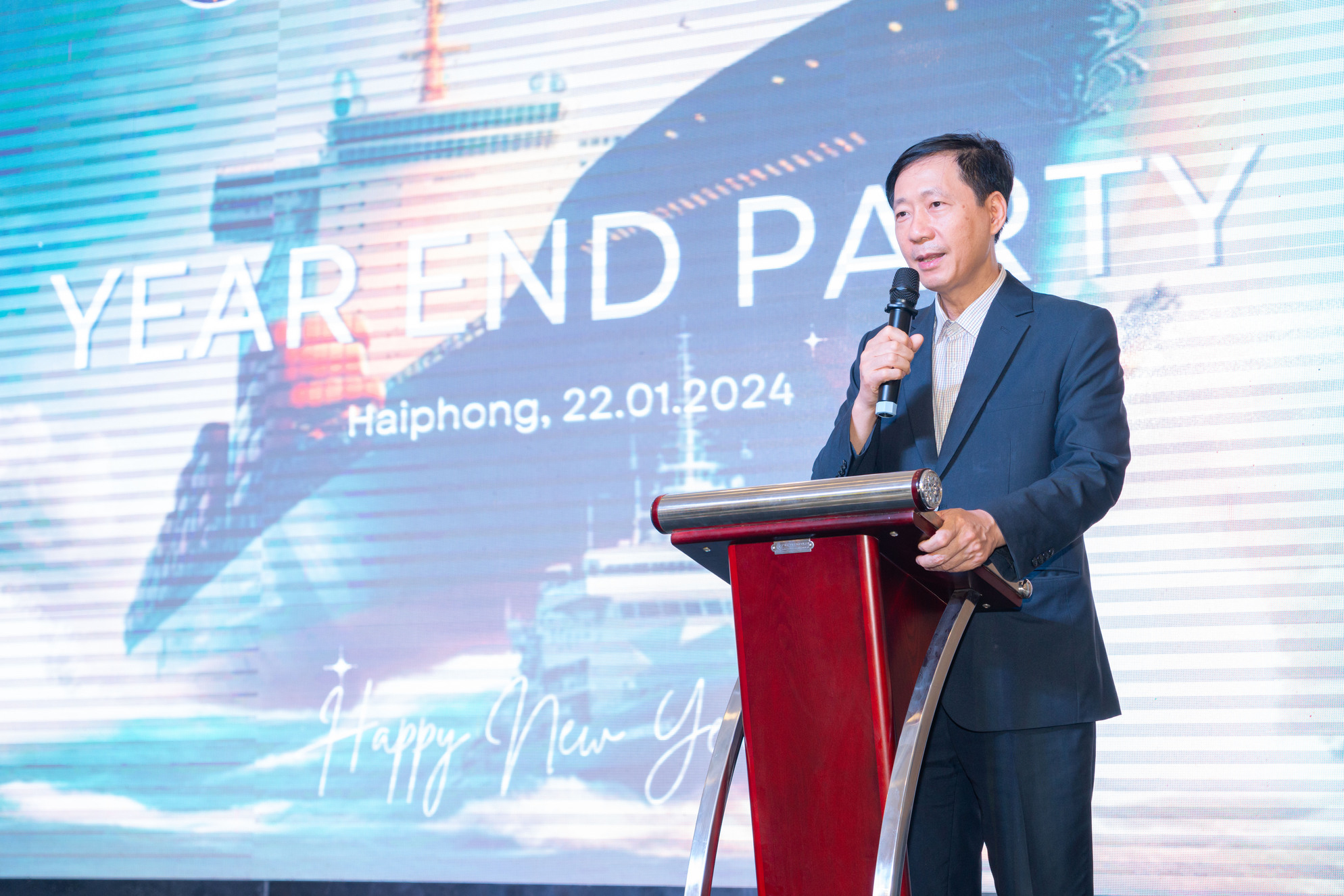 CHƯƠNG TRÌNH YEAR END PARTY TẠI CN CÔNG TY CỔ PHẦN VẬN TẢI BIỂN VÀ XUẤT KHẨU LAO ĐỘNG- TRUNG TÂM THUYỀN VIÊN VICMAC (THÁNG 01/2024)