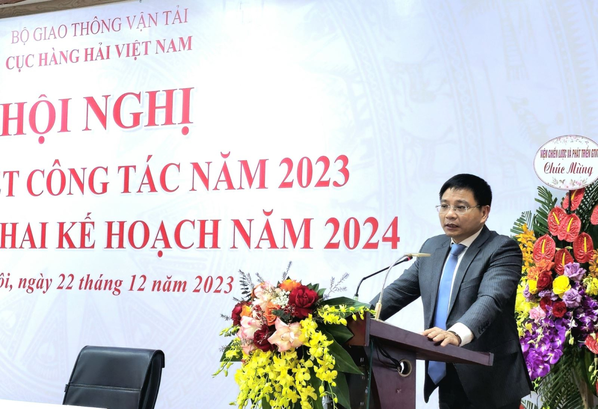 Bộ trưởng Bộ GTVT Nguyễn Văn Thắng tham dự chỉ đạo Hội nghị tổng kết công tác năm 2023 và triển khai kế hoạch năm 2024 của Cục HHVN
